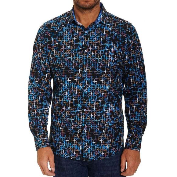 Robert Graham Arkenstone Sports Button Up Shirt Water Friendly $178 S - Picture 1 of 12